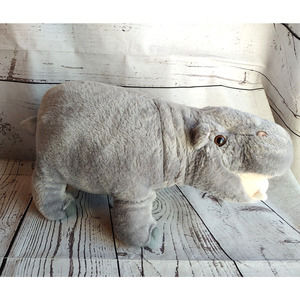 Hippo Hippopotamus Plush Stuffed Animal, 14" Fiesta Toys Standing
